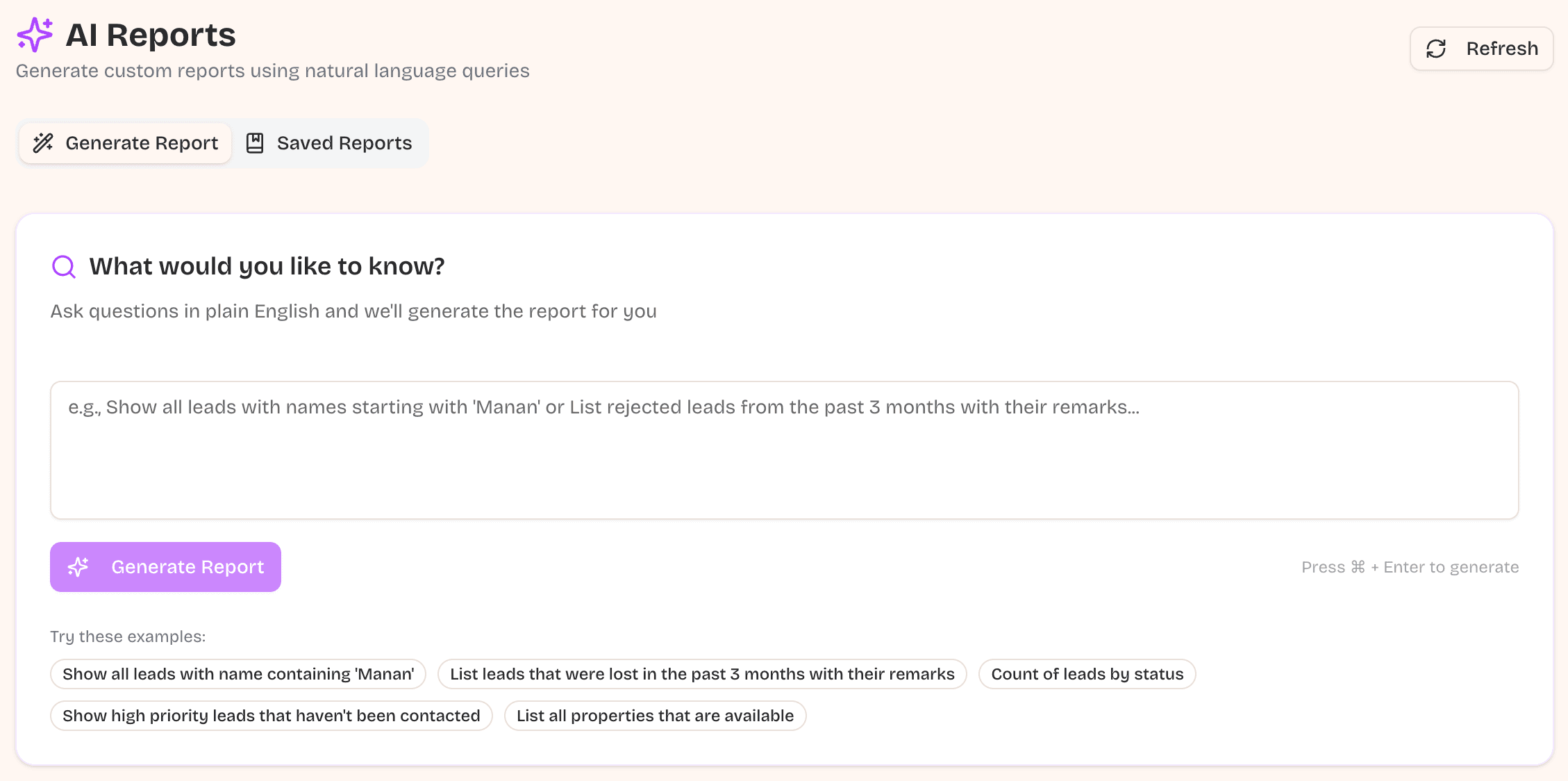 Deep AI Analytics & Reporting